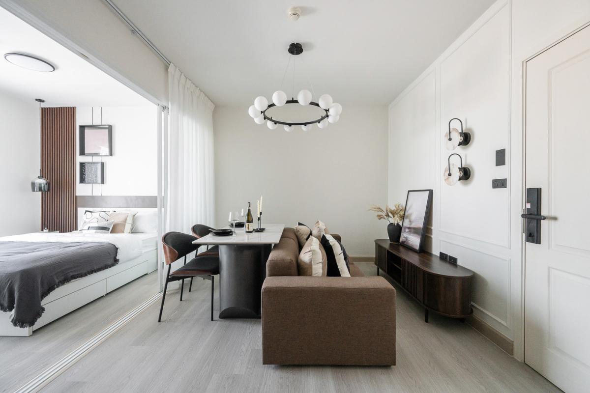 For SaleCondoRamkhamhaeng, Hua Mak : 🔥For Sale 🌟Newly Renovated 🧳Move-In Ready 🏢Condo Fuse Mobius Ramkhamhaeng Station 29.62 sq.m.