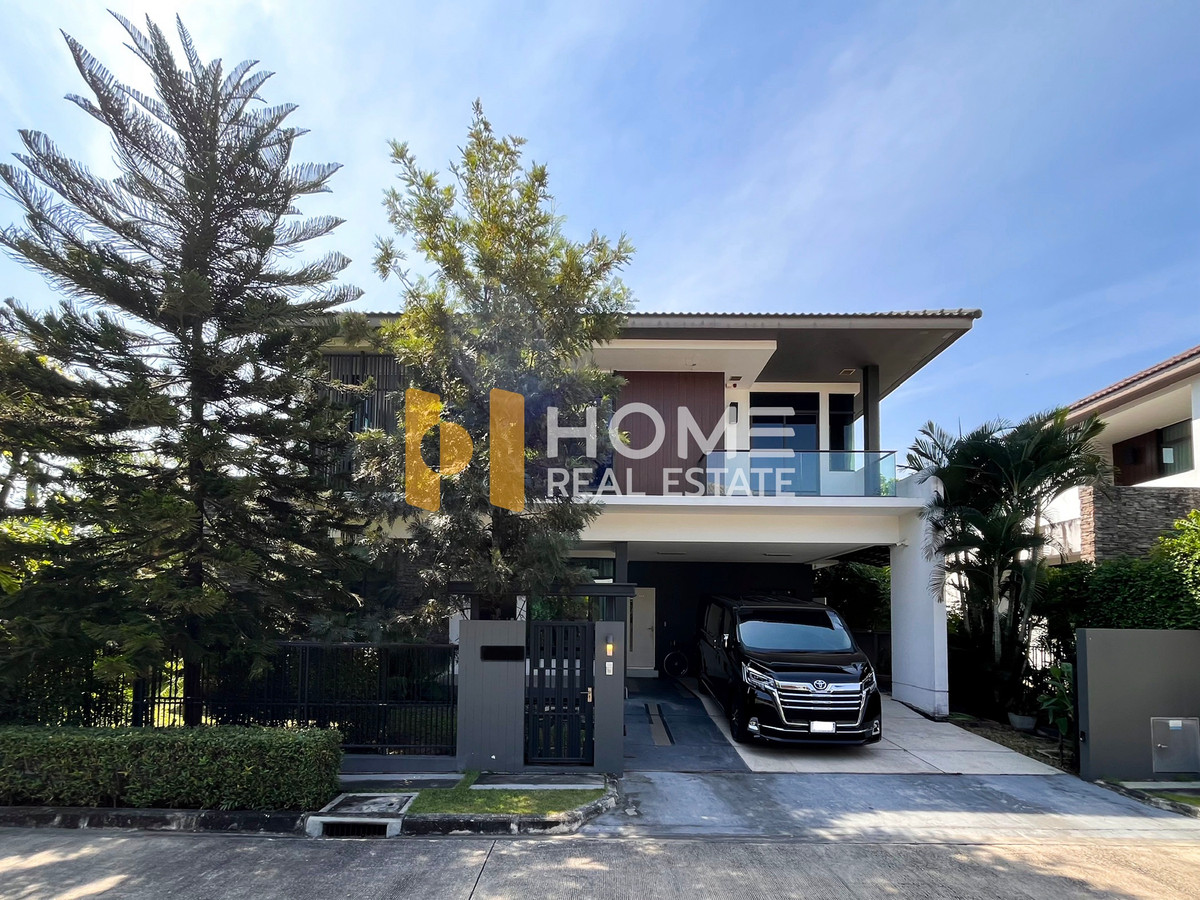 For SaleHouseLadkrabang, Suwannaphum Airport : Rare Item! Largest Yield 7.5% 🔥 Manthana Onnut - Wongwan 4 / 4 bedrooms (for sale), Manthana Onnut - Wongwan 4 / 4 Bedrooms (FOR SALE) POON128