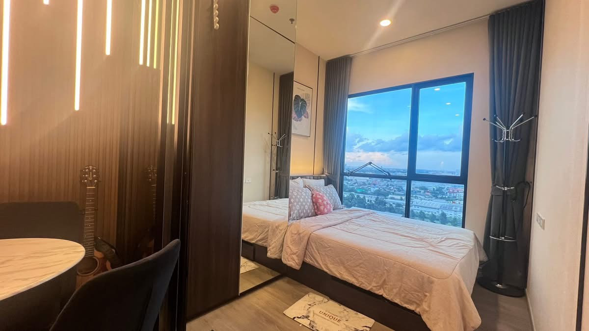 For SaleCondoNawamin, Ramindra : Condo for sale Origin Plug & Play Ramintra, 12A floor, good location, convenient travel, near BTS Ramintra.