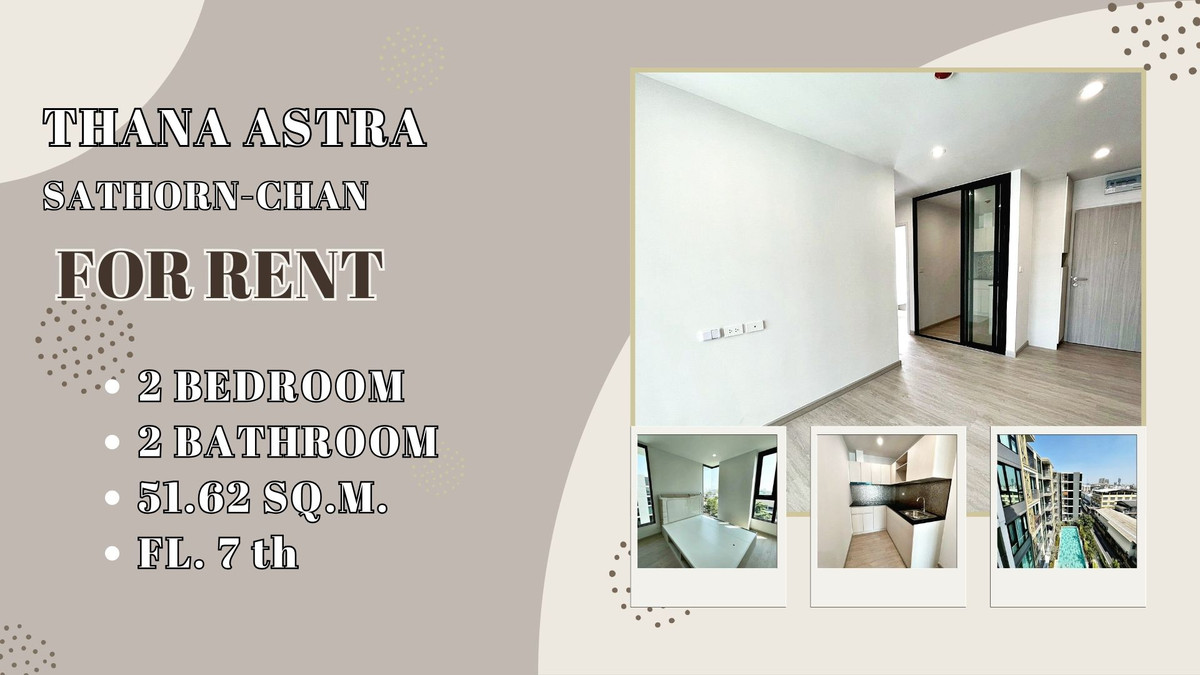 For SaleCondoSathorn, Narathiwat : 💥 Vacant room ready to move in Thana Astra Sathorn-Chan Beautiful Room at an Unbeatable Price