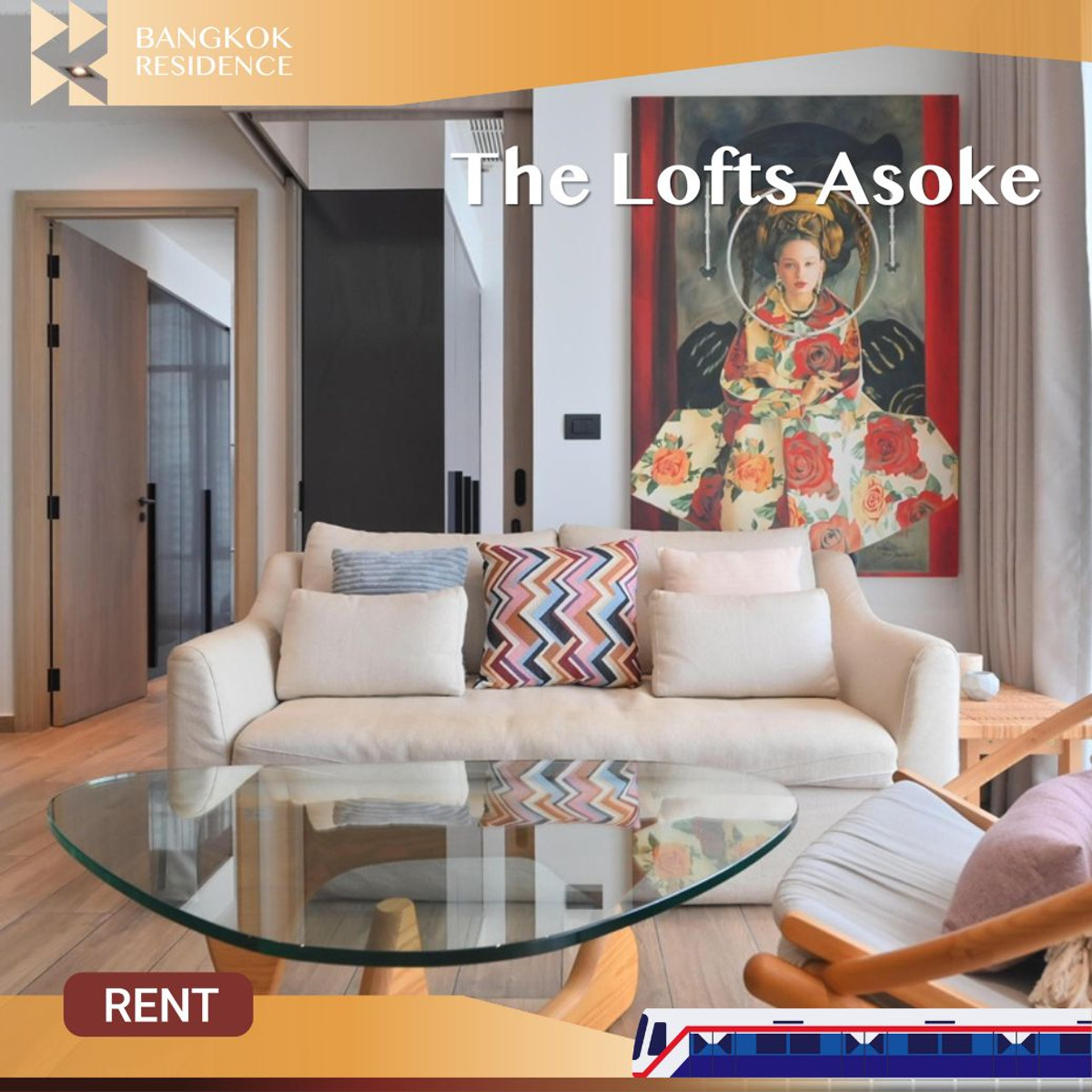 ให้เช่าคอนโดสุขุมวิท อโศก ทองหล่อ :  The Lofts Asoke ⭐ คอนโดพร้อมอยู่ระดับ Hi-End ใกล้ MRT เพชรบุรี 