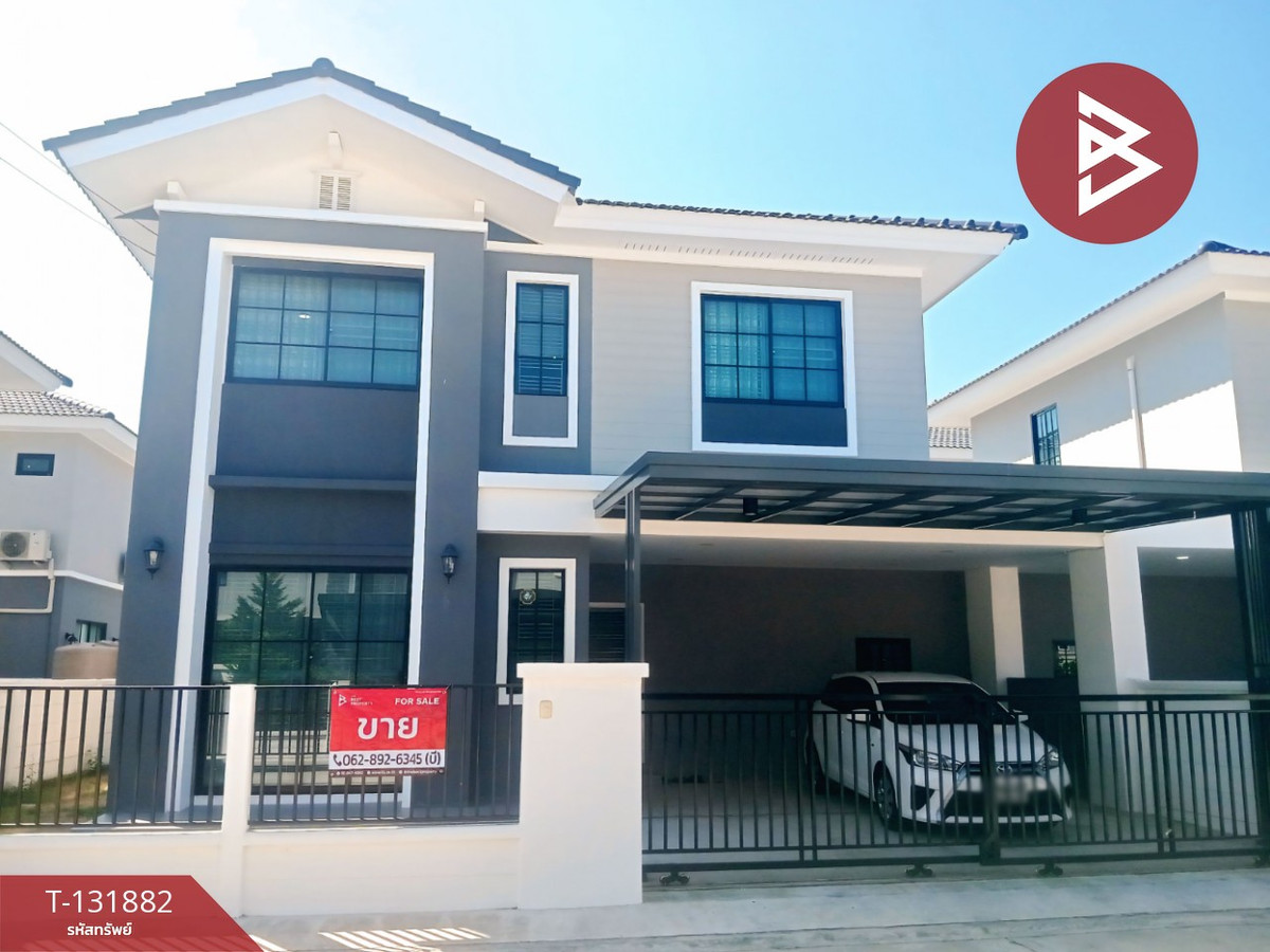 For SaleHousePathum Thani,Rangsit, Thammasat : Semi-detached house for sale, Verso project Ring Road - Lam Luk Ka, Pathum Thani