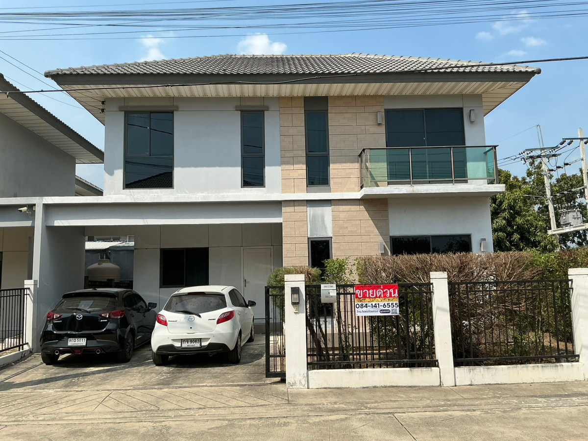 For SaleNonthaburi, Bang Yai, Bangbuathong : BL098|2-storey semi-detached house, Perfect Park Westgate (corner house) Perfect Park Westgate Bang Yai MRT Purple Line - Khlong Bang Phai, selling cheapest ⚡Very good price! 3,320,000 baht⚡