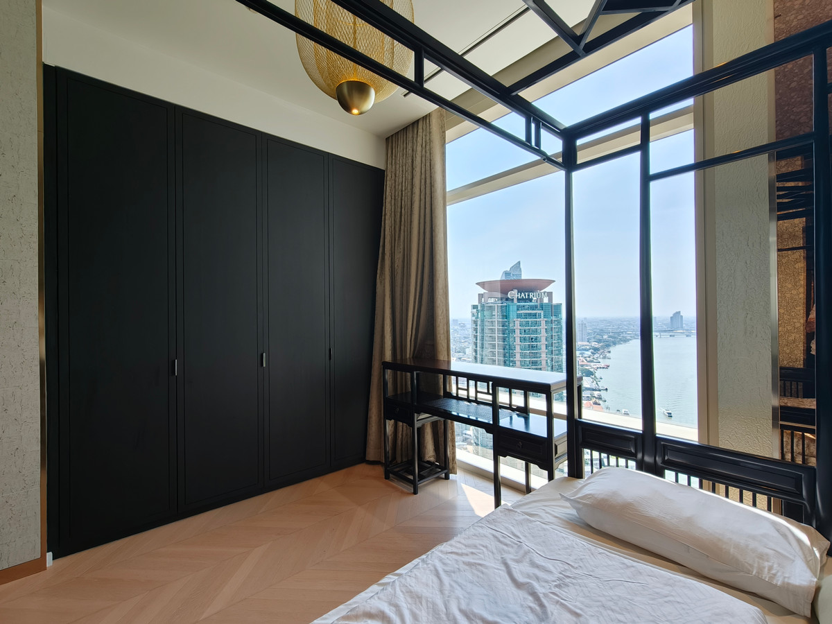 ให้เช่าคอนโดสาทร นราธิวาส : Branded Residence สุดหรูริมน้ำ Four Seasons - ยูนิตสไตล์ Oriental พร้อมวิวแม่น้ำ paranoma