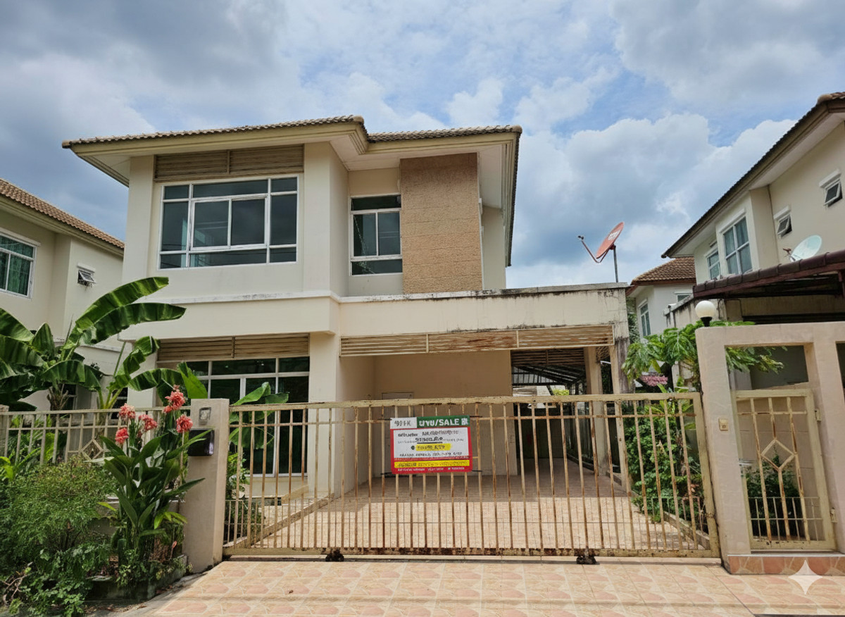 For SaleHouseMin Buri, Romklao : Single house for sale, area 50 sq m, Preecha Romklao-Minburi Village. Lat Krabang-Ring Road connection Suitable for the whole family to live in.