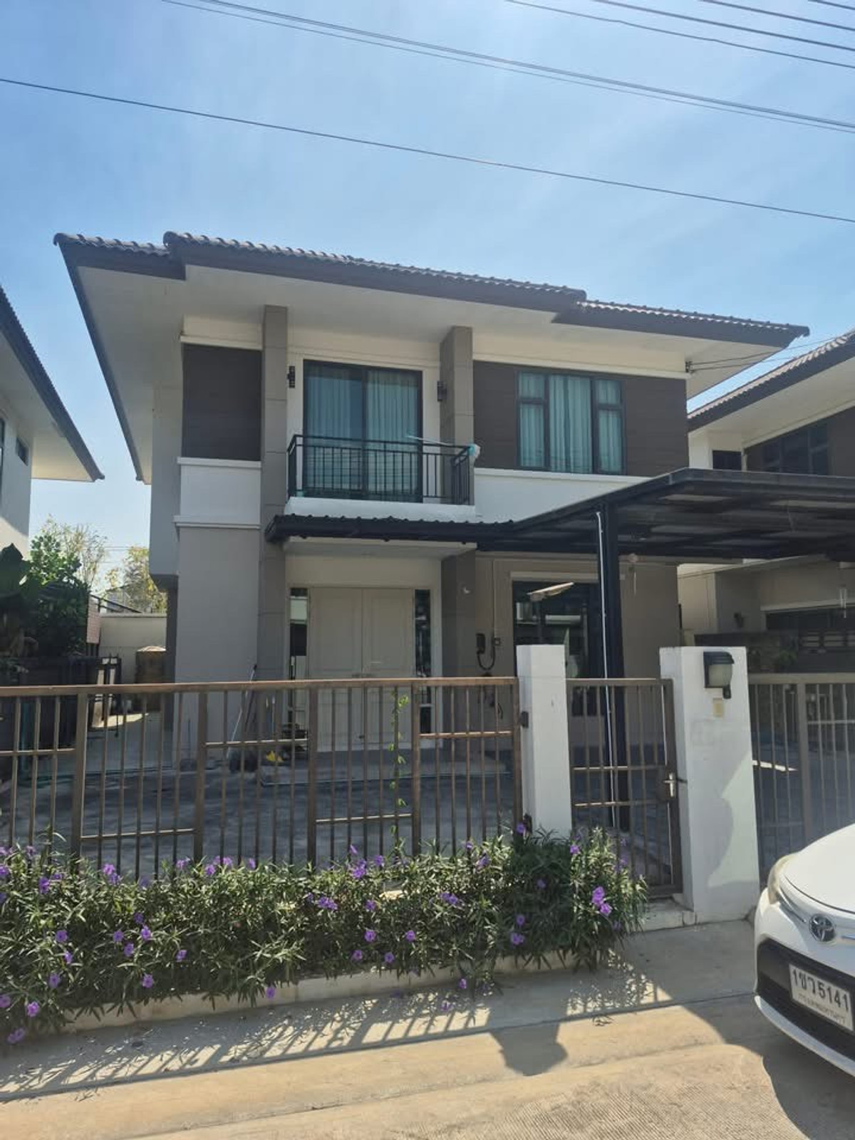 For RentTownhomePathum Thani,Rangsit, Thammasat : ME2500650 2-story detached house, Baan Iyara Rangsit - Khlong 2, ready to move in, air conditioned throughout.