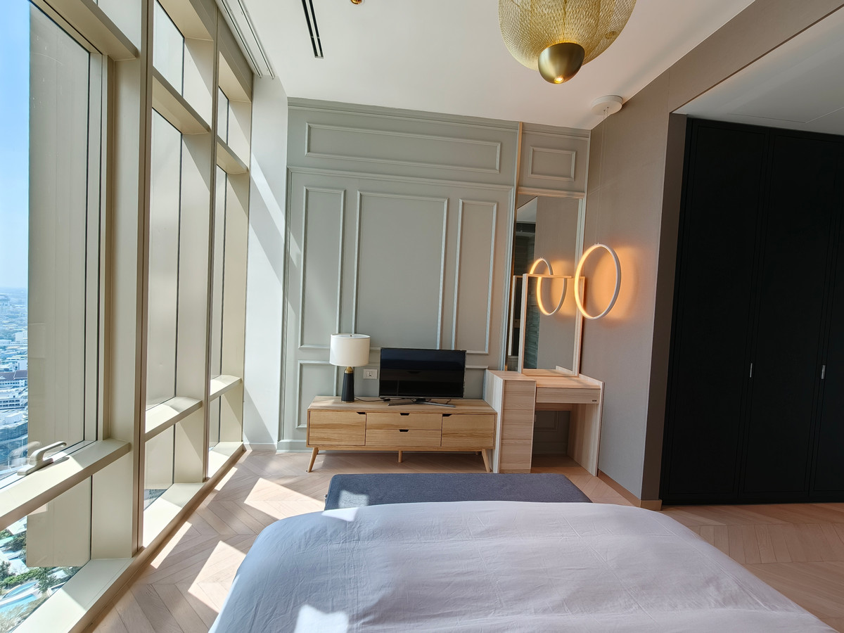 ให้เช่าคอนโดสาทร นราธิวาส : Branded Residence สุดหรูริมน้ำ Four Seasons - ยูนิตสไตล์ Oriental พร้อมวิวแม่น้ำ paranoma