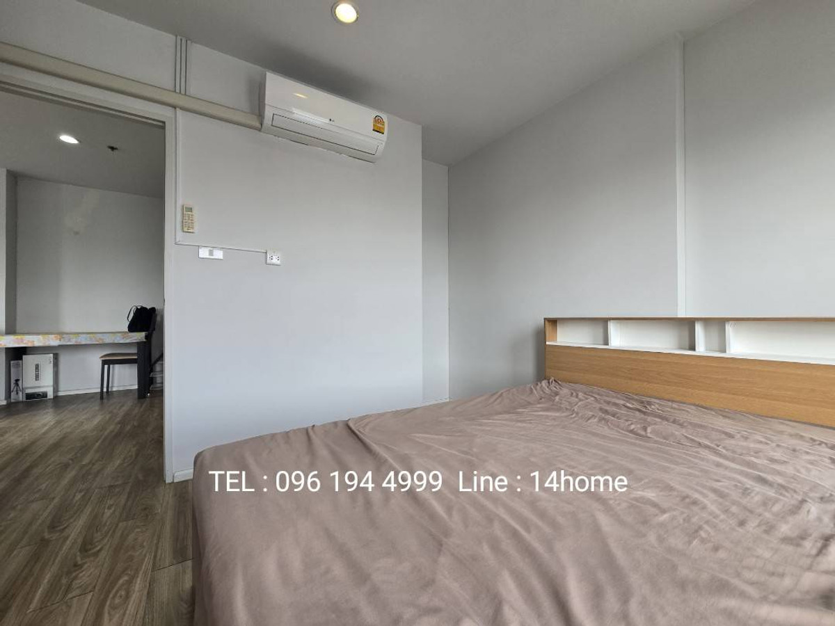 For RentCondoRathburana, Suksawat : For rent, ISSI Condo Suksawat (ISSI SUKSWAT), size 42 sq m., 4th floor, 2 bedrooms, 1 bathroom, BTS view, Suksawat Road side, near Bang Pak Ok Witthayakhom School.  Big C Bang Pakok