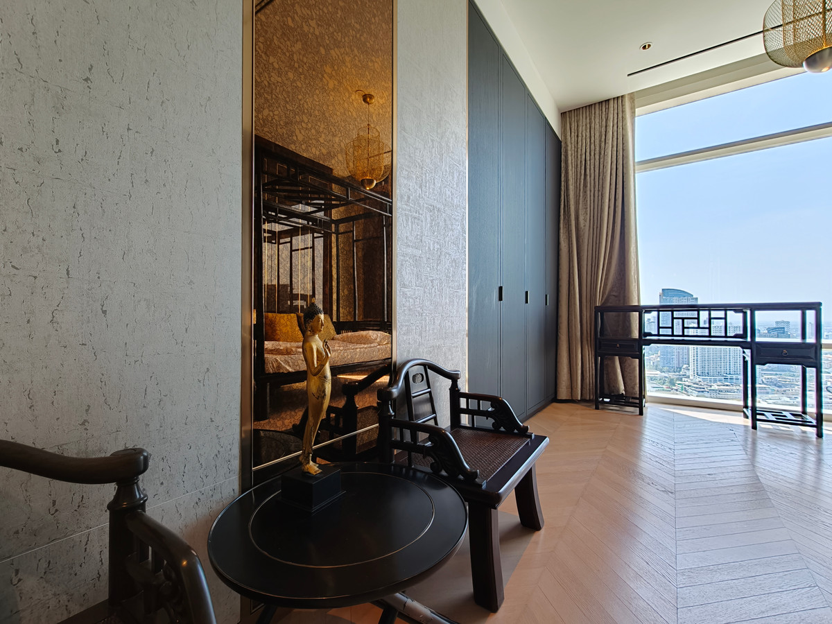 ให้เช่าคอนโดสาทร นราธิวาส : Branded Residence สุดหรูริมน้ำ Four Seasons - ยูนิตสไตล์ Oriental พร้อมวิวแม่น้ำ paranoma