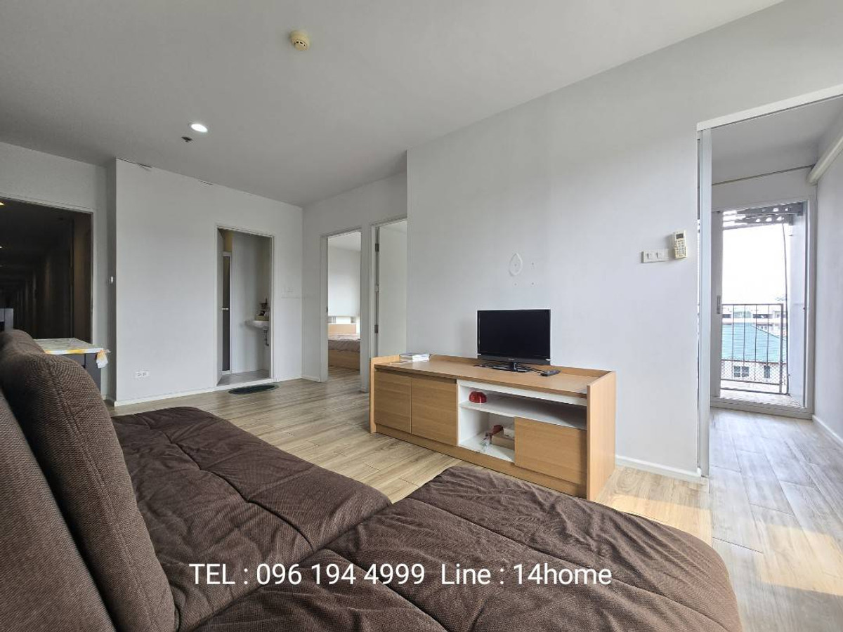 For RentCondoRathburana, Suksawat : For rent, ISSI Condo Suksawat (ISSI SUKSWAT), size 42 sq m., 4th floor, 2 bedrooms, 1 bathroom, BTS view, Suksawat Road side, near Bang Pak Ok Witthayakhom School.  Big C Bang Pakok