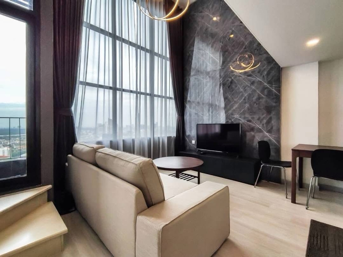 ให้เช่าคอนโดสาทร นราธิวาส : ให้เช่าคอนโด🔥Knightsbridge Prime Sathorn🔥ชั้น33🔥37ตรม🔥1Bed🔥Duplex🔥R301-9