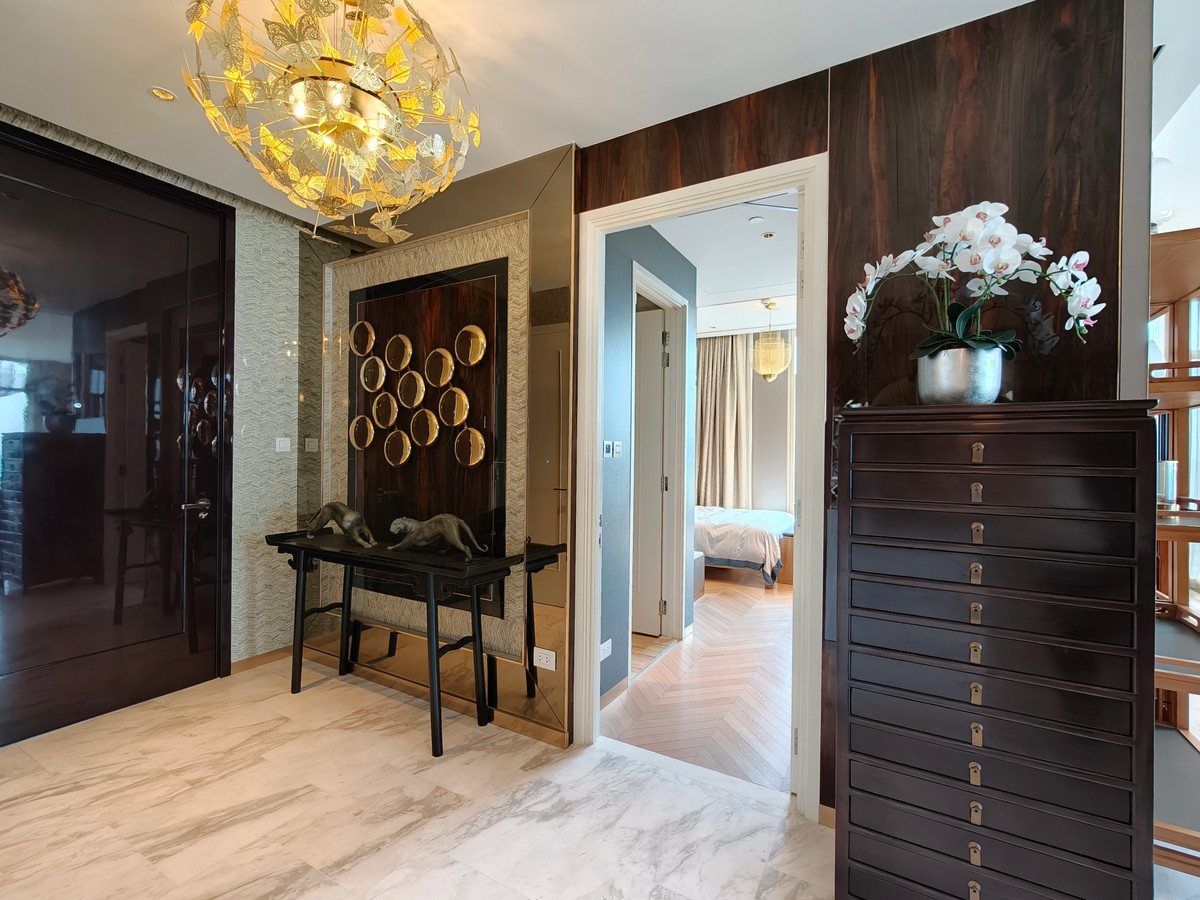 ให้เช่าคอนโดสาทร นราธิวาส : Branded Residence สุดหรูริมน้ำ Four Seasons - ยูนิตสไตล์ Oriental พร้อมวิวแม่น้ำ paranoma