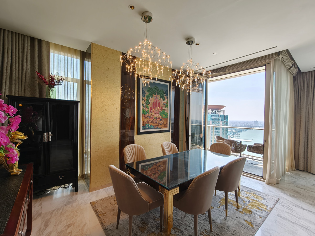 ให้เช่าคอนโดสาทร นราธิวาส : Branded Residence สุดหรูริมน้ำ Four Seasons - ยูนิตสไตล์ Oriental พร้อมวิวแม่น้ำ paranoma