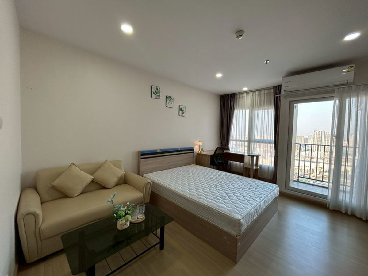 For RentCondoRamkhamhaeng, Hua Mak : PFD-07919 For rent Supalai Veranda Ramkhamhaeng, next to the main road, Studio 28 sq m., high floor 32