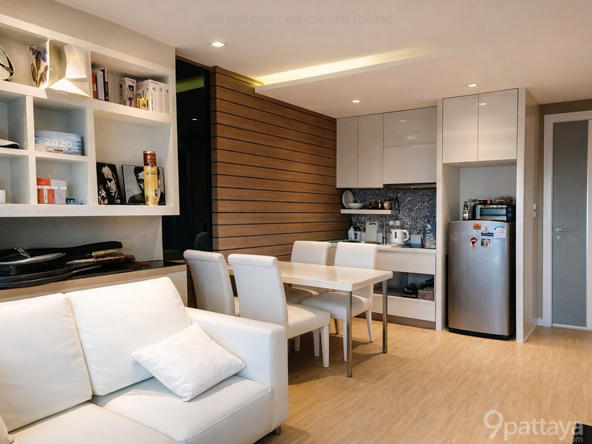 For SaleCondoPattaya, Bangsaen, Chonburi : For sale | La Santir Condo - Jomtien Sai 2, sea view condo, 13th floor, size 34 sq m, 1 bedroom, foreign name, special price, urgent sale.