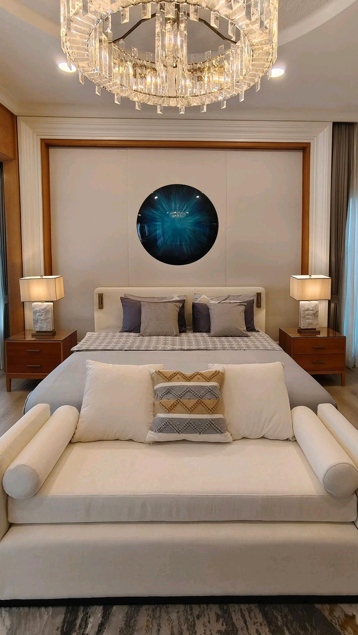 HousePattanakan, Srinakarin : 🏡 Nantawan Rama 9 - Krungthep Kreetha, sample house, Super Luxury, 5 bedrooms, 6 bathrooms, area 450 sq m., parking for 8 cars, fully furnished, can carry your bags and move in | Selling for 85 million baht / renting 490,000 baht 📞 Luk Jeab 0655365165  