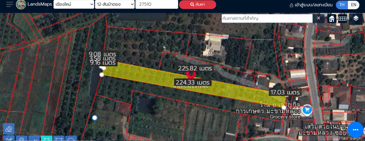 For SaleLandChiang Mai : 🟫 Less than a million baht... but got more than 2 rai of land, close to a real community.