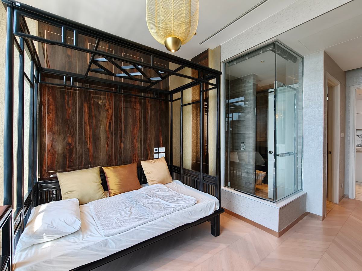 ให้เช่าคอนโดสาทร นราธิวาส : Branded Residence สุดหรูริมน้ำ Four Seasons - ยูนิตสไตล์ Oriental พร้อมวิวแม่น้ำ paranoma