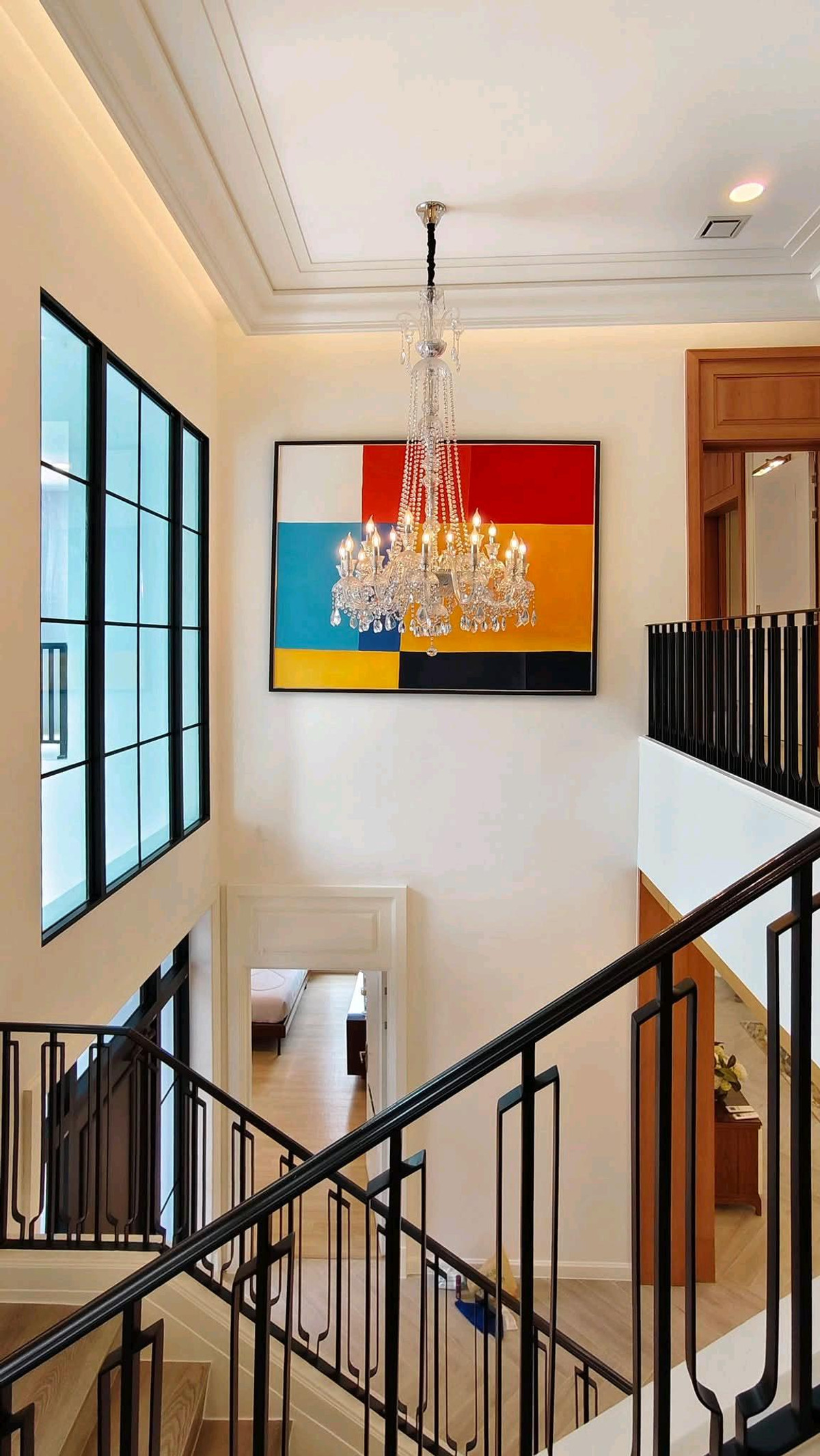 HousePattanakan, Srinakarin : 🏡 Nantawan Rama 9 - Krungthep Kreetha, sample house, Super Luxury, 5 bedrooms, 6 bathrooms, area 450 sq m., parking for 8 cars, fully furnished, can carry your bags and move in | Selling for 85 million baht / renting 490,000 baht 📞 Luk Jeab 0655365165  