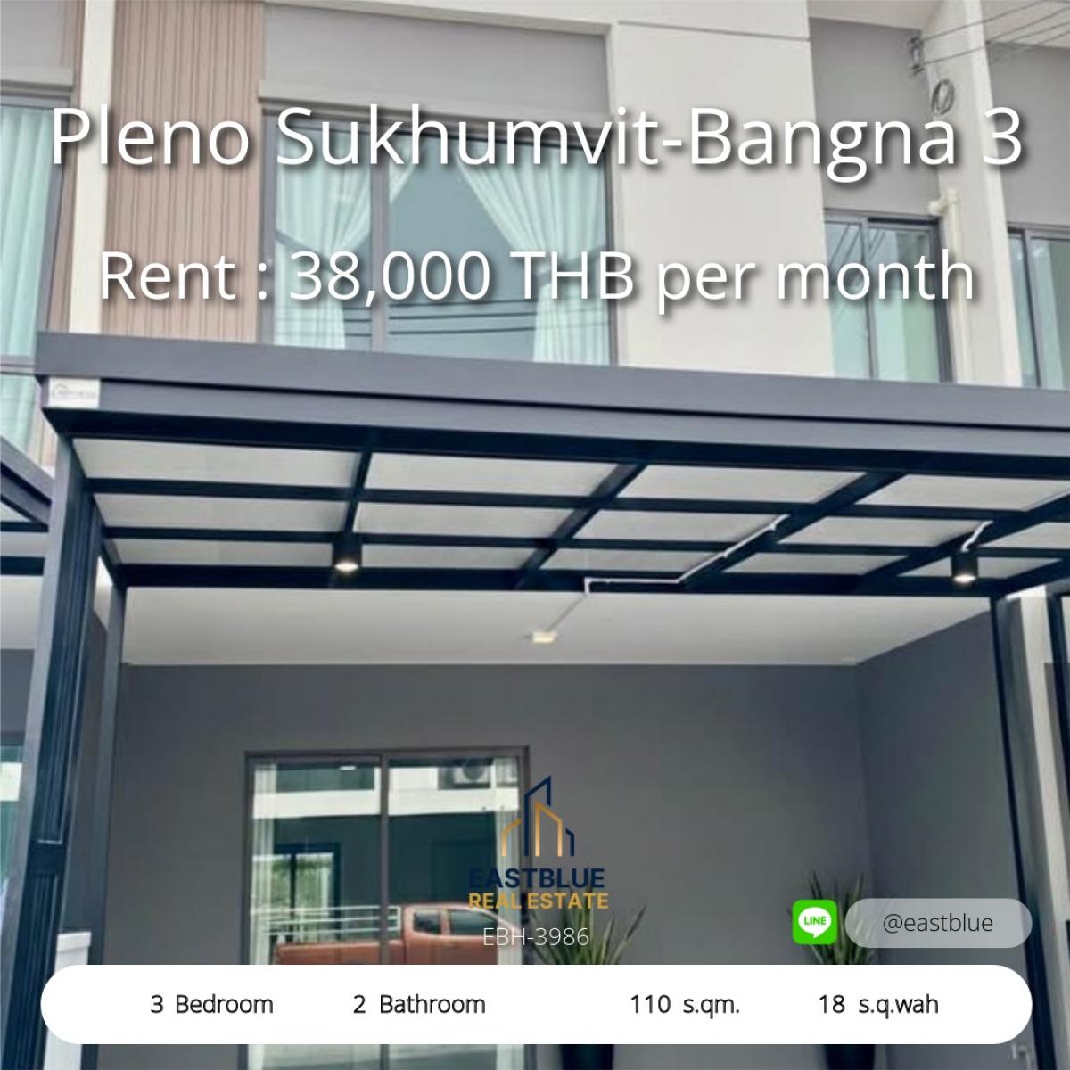For RentTownhomeBangna, Bearing, Lasalle : 28/01/2026, large plot of land 202 sq m in a prime location, Sukhumvit, On Nut. 
Selling price only 9.45 million. Opportunity to build your dream home today!