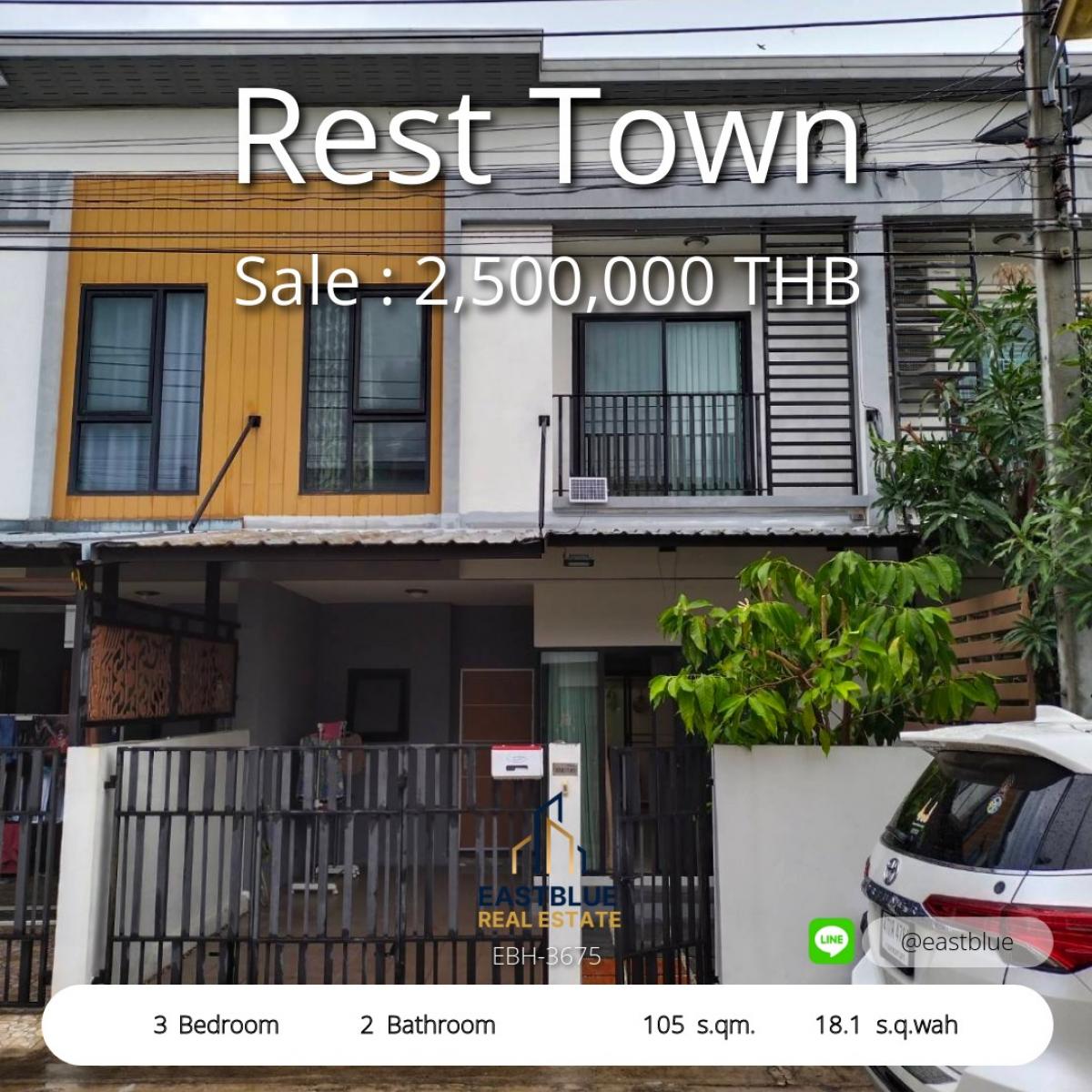 For SaleTownhomeLadkrabang, Suwannaphum Airport : 28/01/2026, 5 bedroom luxury house The Noble Ekkamai 22 in the heart of Ekkamai. 
Width area 450 sq m. with land 87.9 sq m. Price only 69 million!