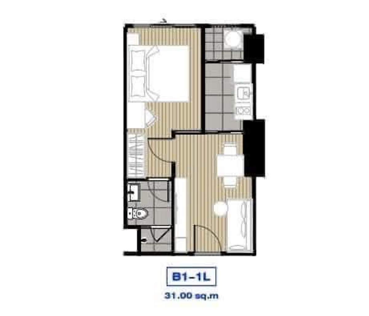 ขายคอนโดเสรีไทย-นิด้า : ไอดีโอ รามคำแหง-ลำสาลี สเตชั่น 1 BEDROOM 31.5 sq.m. ใกล้ 𝗠𝗥𝗧 ลำสาลี เพียง 50 เมตร พร้อมเข้าอยู่ ! Start 3.19 ลบ* โทรฝ่ายขายโครงการ 0845546165