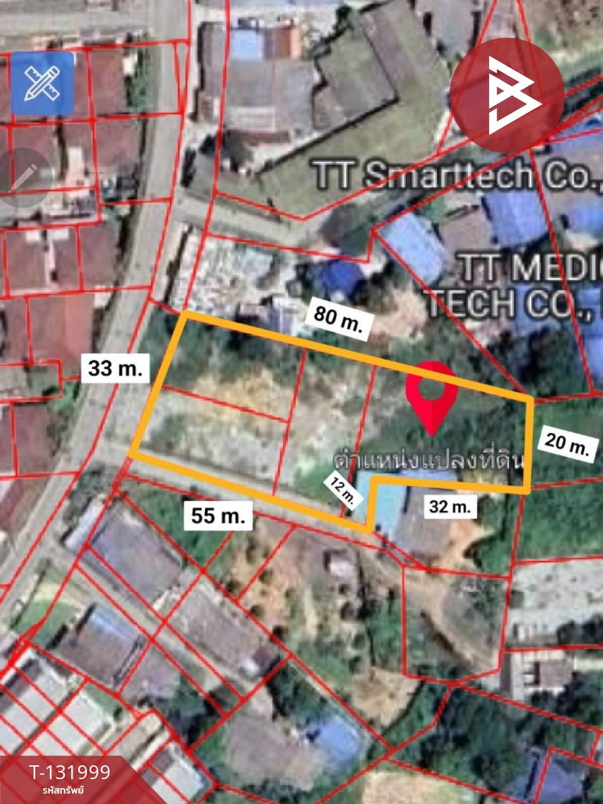 For SaleLandPattaya, Bangsaen, Chonburi : Land for sale, area 1 rai 2 ngan 15.5 square wah, Mueang, Chonburi.