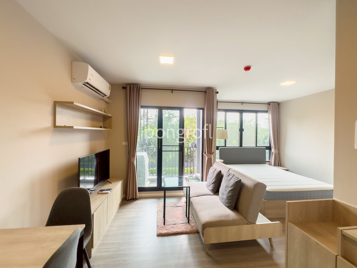 ให้เช่าคอนโดปทุมธานี รังสิต ธรรมศาสตร์ : ให้เช่า Dcondo Hideaway รังสิต ห้องใหม่ ใกล้ มธ. มีรถรับส่ง เฟอร์ครบ  พร้อมเข้าอยู่  