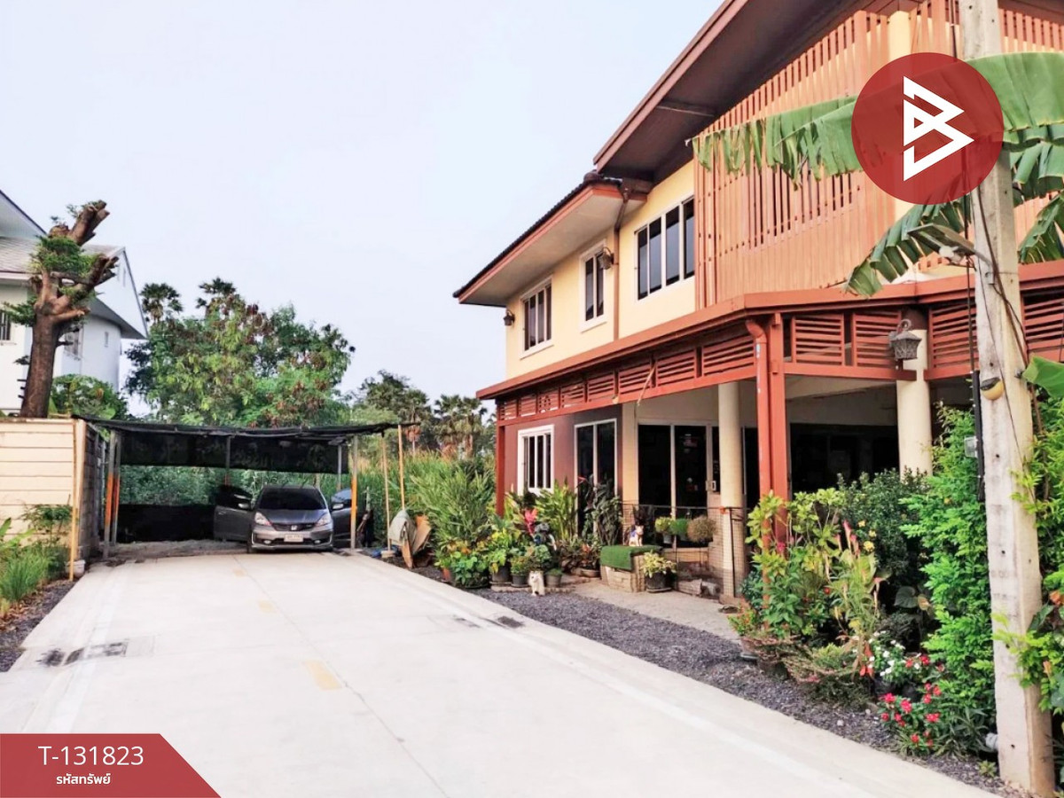 For SaleHousePathum Thani,Rangsit, Thammasat : 2-story detached house for sale, area 89 square meters, Baan Klang, Pathum Thani.