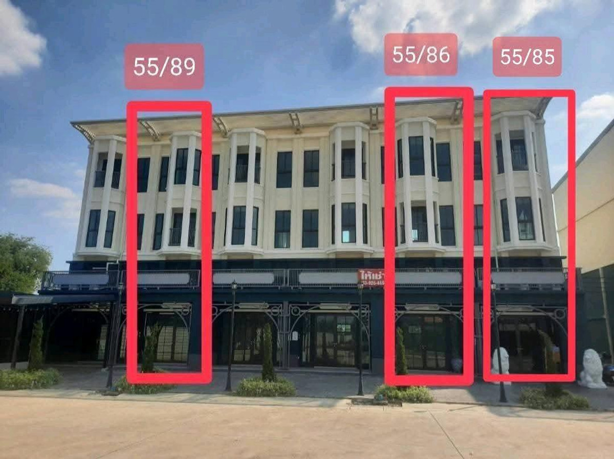 For RentShop HouseRama5, Ratchapruek, Bangkruai : 🔥🔥For rent, 3-story commercial building in the Market Avenue Chaengwattana-Ratchaphruek project. On the Thai Chamber of Commerce Road Good location surrounded by many luxury village projects‼️