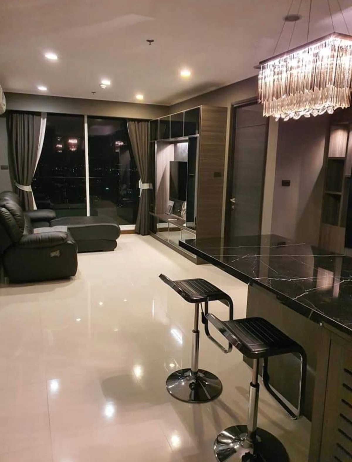 For RentCondoRama3 (Riverside),Satupadit : 🌟 Best Value - Supalai Riva Grand Rama3 - 92 SQM. 2Bed2Bath - Fully furnished & Ready to move in