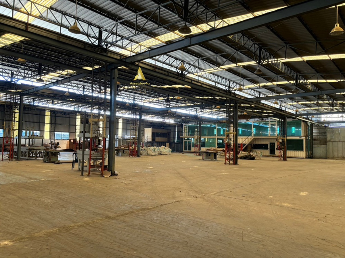 For RentFactorySamut Prakan,Samrong : Warehouse and factory for rent, purple area, size 4,000 sq m, Soi Thai Insurance, Theparak Km. 20.