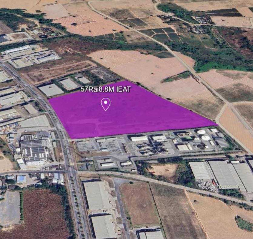 ขายที่ดินระยอง : ขาย ที่ดิน ผังสีม่วง ในนิคม WHA IEAT 57 ไร่ เชื่อมต่อกับถนนมอเตอร์เวย์