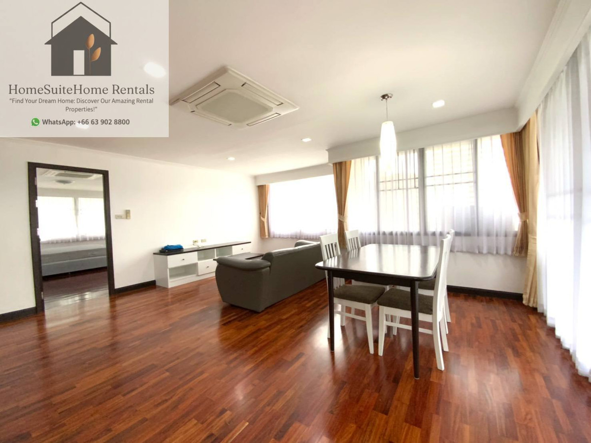 For RentCondoSukhumvit, Asoke, Thonglor : 🏙️ 2 BEDROOMS UNBLOCKED VIEW | 5 MIN TO BTS PHROM PHONG 🚆✨ 121 Sqm Apartment Available for rent