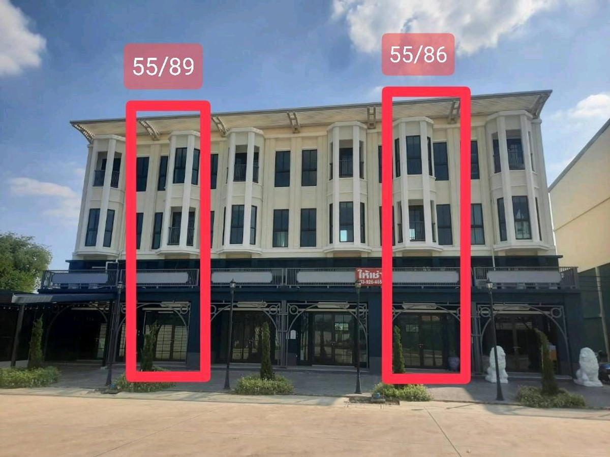 For RentShop HouseRama5, Ratchapruek, Bangkruai : 🔥🔥For rent, 3-story commercial building in the Market Avenue Chaengwattana-Ratchaphruek project. On the Thai Chamber of Commerce Road Good location surrounded by many luxury village projects‼️