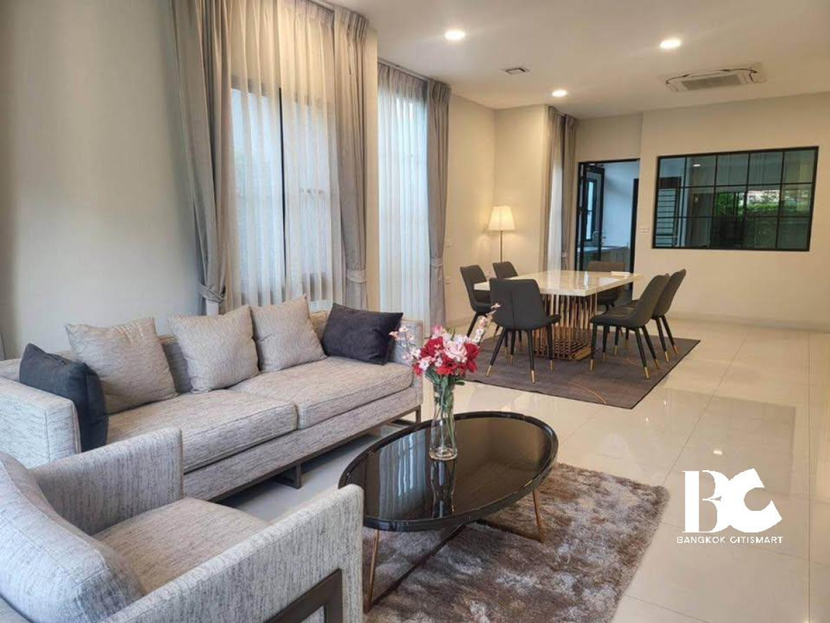 ให้เช่าบ้านพัฒนาการ ศรีนครินทร์ : 💎 Super Luxury Living! นันทวัน พระราม 9-กรุงเทพกรีฑาตัดใหม่ บ้านหรู 302 ตร.ม. บนทำเล Billionaire Street 🏡✨