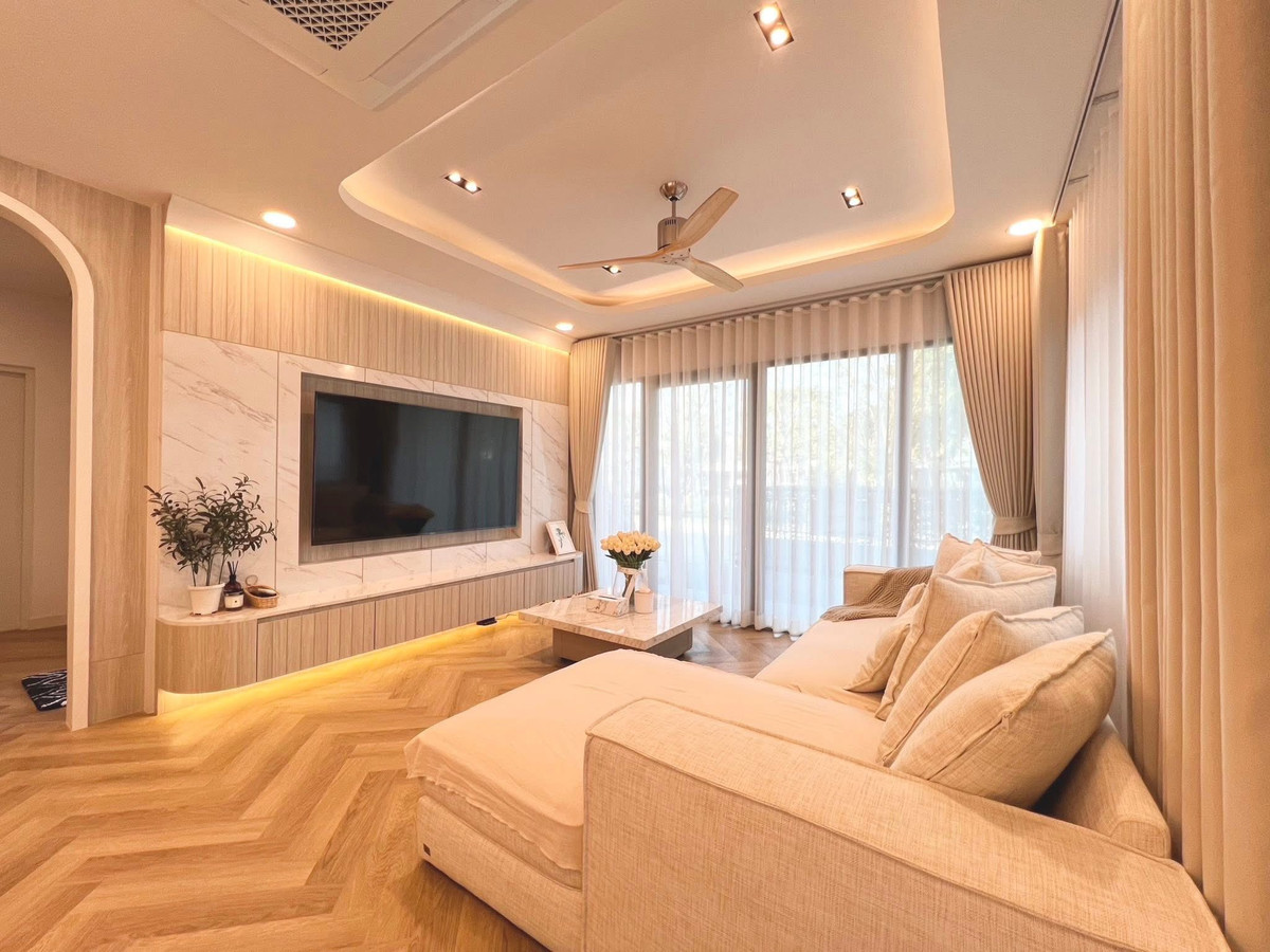 For RentHouseBangna, Bearing, Lasalle : P-2962 For rent! Single house Centro Bangna, ready to move in, decorated in Modern Luxury style, near Mega Bangna.