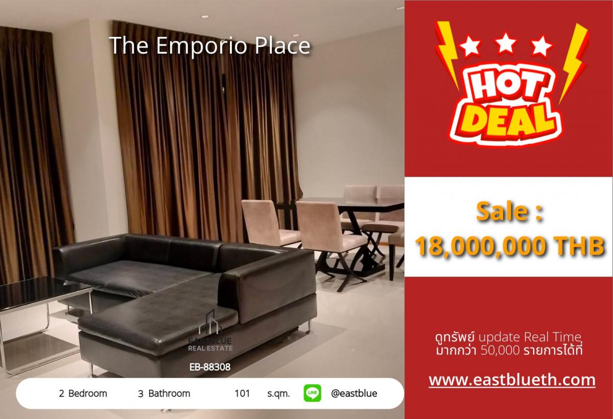 For SaleCondoSathorn, Narathiwat : The ultimate luxury condo in the heart of Phrom Phong!
2 bedrooms, 3 bathrooms, 101 sq.m. for only 18 million.