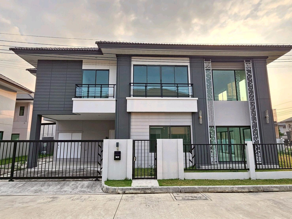 ขายบ้านพระราม 5 ราชพฤกษ์ บางกรวย : ขายถูก 🎉 บ้านเดี่ยว ชีวารมย์ นครอินทร์ หลังมุม 94.5 ตร.วา 4 นอน 5 น้ำ บ้านใหม่ ใหญ่สุดในโครงการ ☎️ 094-429-7915 (เปิ้ล) 