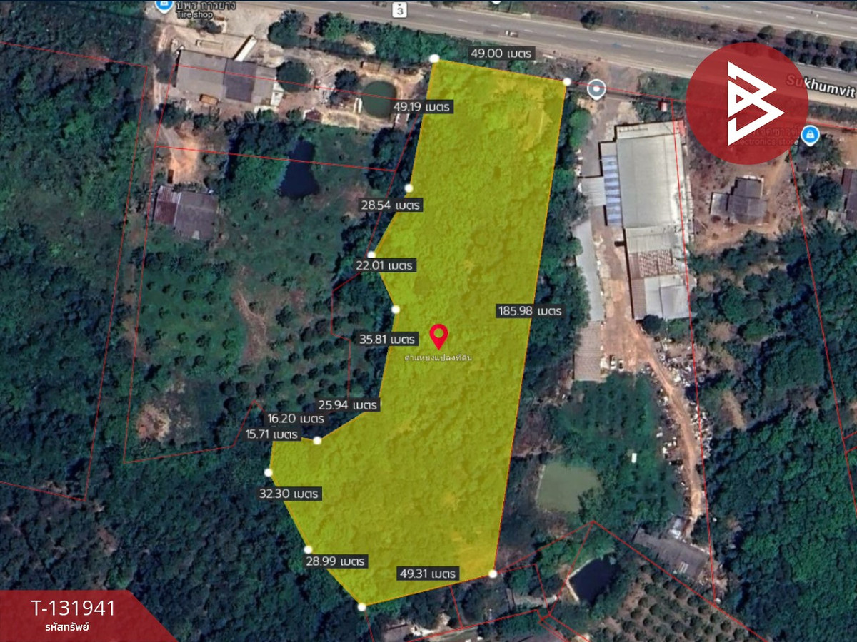 ขายที่ดินจันทบุรี : ขายที่ดิน เนื้อที่ 7 ไร่ 48.5 ตร.วา ท่าช้าง จันทบุรี