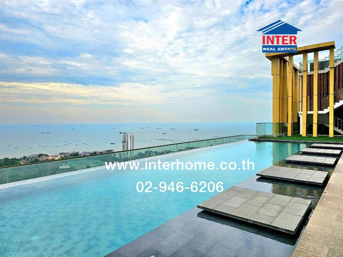 For SaleCondoSriracha Laem Chabang Ban Bueng : Condominium 57.01 sq m. Knightsbridge The Ocean Sriracha, near Robinson Sriracha. Soi Sukhumvit 43, Surasak, Sukhumvit Road, Sriracha, Chonburi