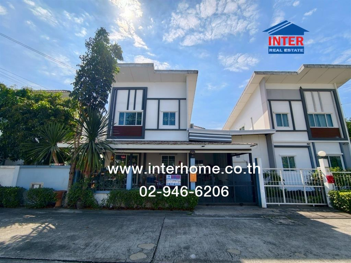 ขายพระราม 5 ราชพฤกษ์ บางกรวย : บ้านเเฝด 2 ชั้น 35.2 ตร.ว. หมู่บ้านแลนซีโอคริป ปิ่นเกล้า-วงแหวนฯ ซอยวัดส้มเกลี้ยง ถนนกาญจนาภิเษก บางกรวย นนทบุรี