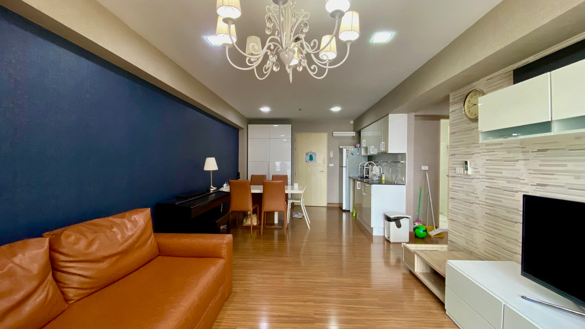 For RentCondoRama9, Petchburi, RCA : 2 bed 1 bath 63 sqm condo at My Resort Bangkok for rent 26,000THB per month, Petchaburi Soi 38, Petchaburi MRT station