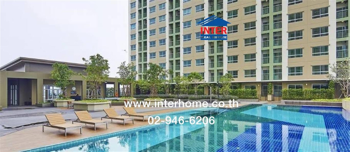 For SaleCondoRama5, Ratchapruek, Bangkruai : Condominium 26.84 sq m. Lumpini Ville Nakhon In-Riverview near MRT Tiwanon intersection. Bangkok-Nonthaburi Road, Nakhon In Road, Tiwanon Road, Mueang Nonthaburi, Nonthaburi