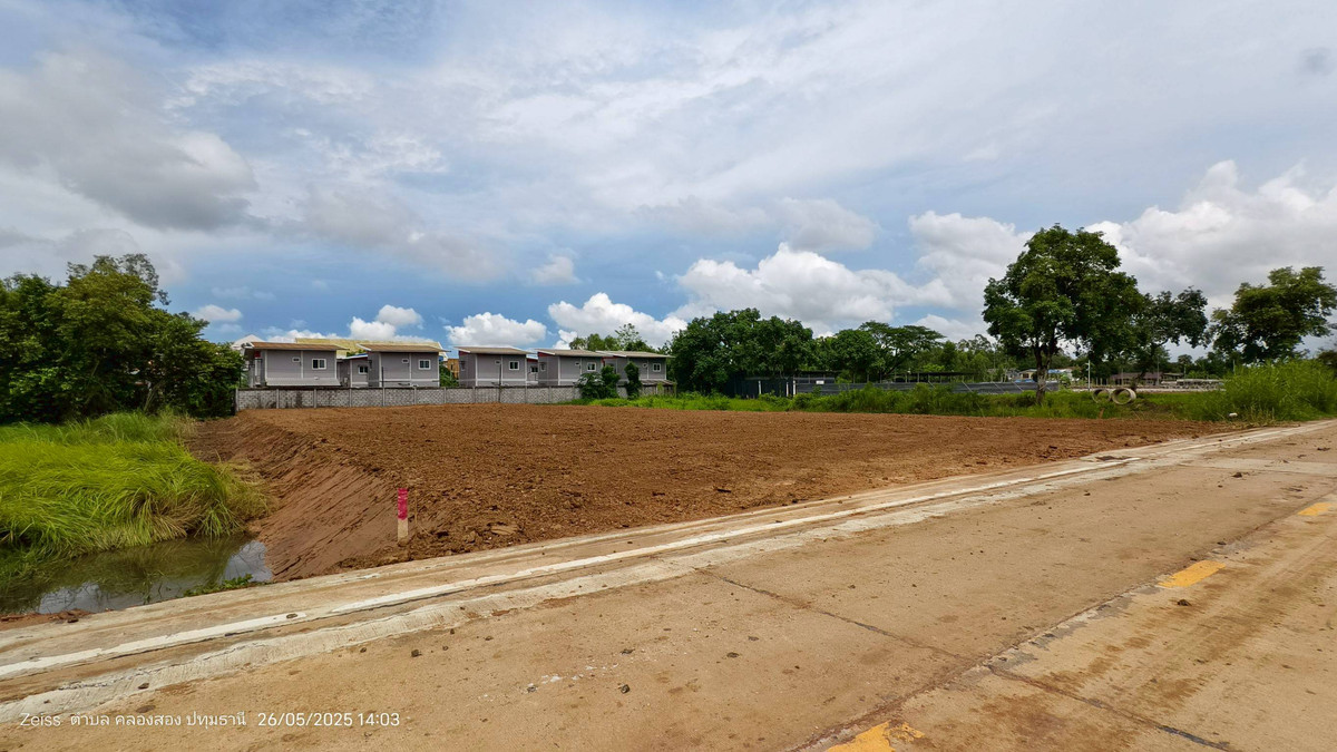 ขายที่ดินปทุมธานี รังสิต ธรรมศาสตร์ : ขายที่ดินเปล่าถมแล้ว 2 ไร่ ซอยไอยรา34  หลังตลาดไท ตรงข้ามโรงเรียนเทศบาลท่าโขลง คลองสอง คลองหลวง ปทุมธานี