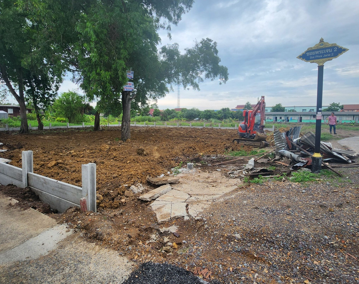 ขายที่ดินปทุมธานี รังสิต ธรรมศาสตร์ : ขายที่ดิน 201 ตรว. ถมแล้ว ติดถนนเมน ติดสถานีรถไฟฟ้าสายสีแดงเข้ม ส่วนต่อขยาย สถานีเชียงราก