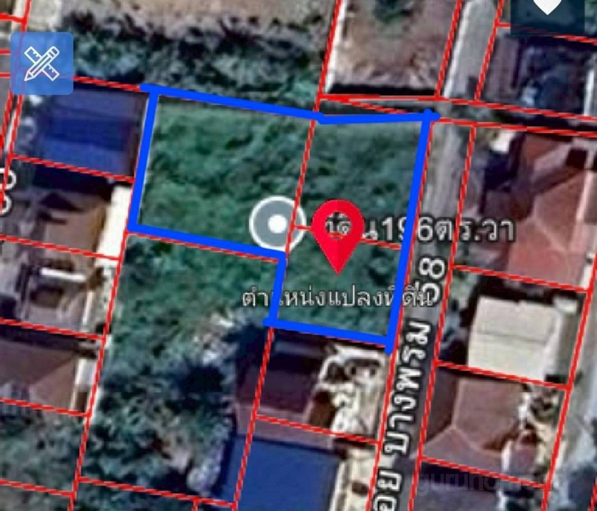 ขายที่ดินปิ่นเกล้า จรัญสนิทวงศ์ : ขายที่ดินเปล่า ราคาคุ้มค่า เนื้อที่ 196 ตรว ซอยบางพรม 58 ย่านราชพฤกษ์ ​ขนาดที่ดินกำลังดี มีความเป็นส่วนตัว - ghd000809