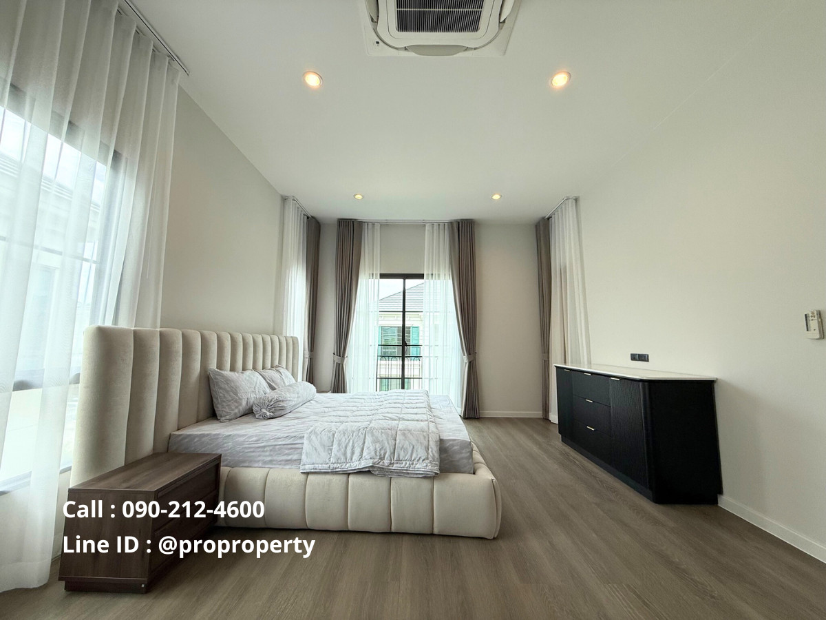 บ้านบางนา แบริ่ง ลาซาล : บ้านหรูให้เช่า ใกล้คลับเฮ้าส์ บ้านใหม่แต่งครบ พร้อมเฟอร์นิเจอร์คุณภาพ เข้าอยู่ได้ทันที