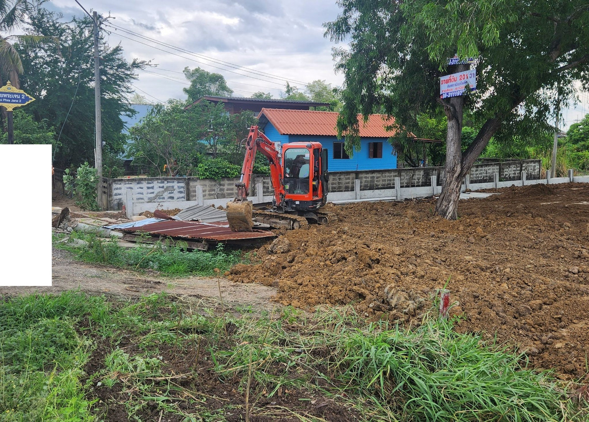 ขายที่ดินปทุมธานี รังสิต ธรรมศาสตร์ : ขายที่ดิน 201 ตรว. ถมแล้ว ติดถนนเมน ติดสถานีรถไฟฟ้าสายสีแดงเข้ม ส่วนต่อขยาย สถานีเชียงราก