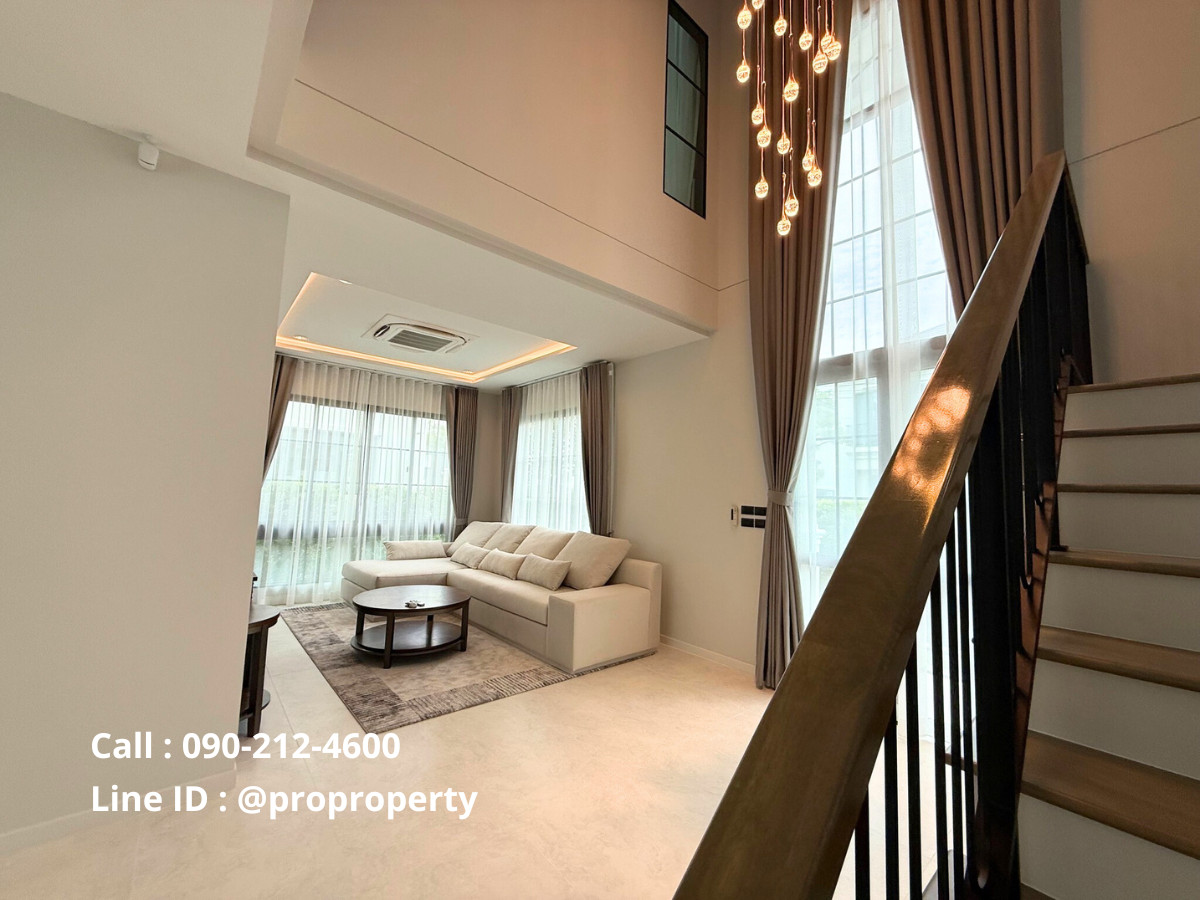 บ้านบางนา แบริ่ง ลาซาล : บ้านหรูให้เช่า ใกล้คลับเฮ้าส์ บ้านใหม่แต่งครบ พร้อมเฟอร์นิเจอร์คุณภาพ เข้าอยู่ได้ทันที